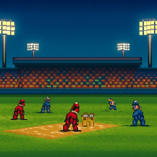 bk9910 cricket stadium evening scene