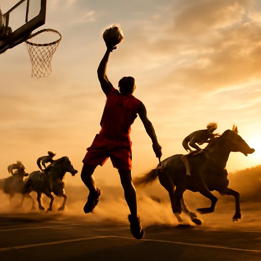 bk9910 last-second shot on basketball court